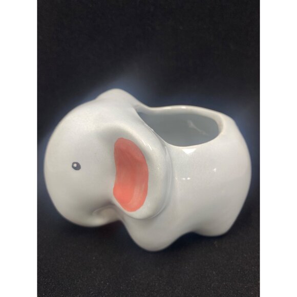 Vintage Elephant Succulent Planter Pot Ceramic Glazed Home Decorative  4'' - Picture 3 of 8